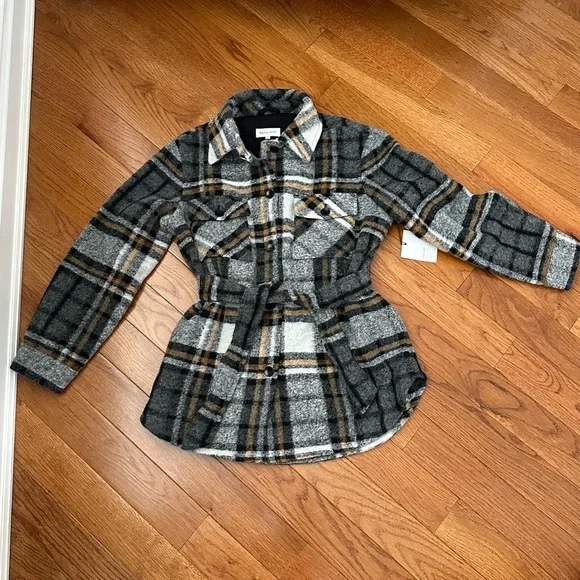 BELLA DAHL Belted Wool-Blend Shacket - Picture 3 of 5